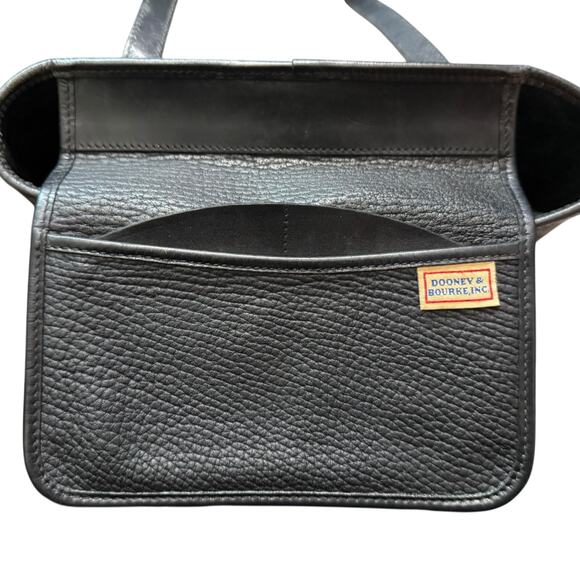 Dooney & Bourke Vintage Black All Weather Leather Bucket Bag Purse - Picture 8 of 10